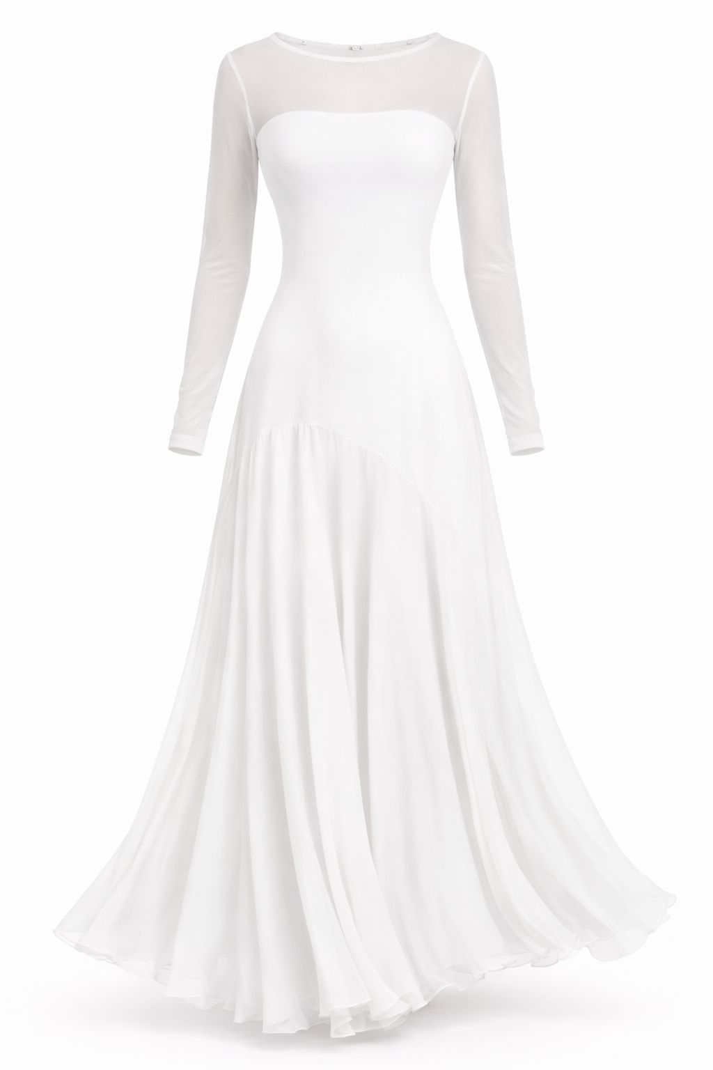 Lunaria™ | Vestido largo de tul negro con un encanto etéreo