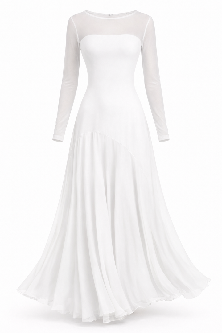 Lunaria™ | Vestido largo de tul negro con un encanto etéreo