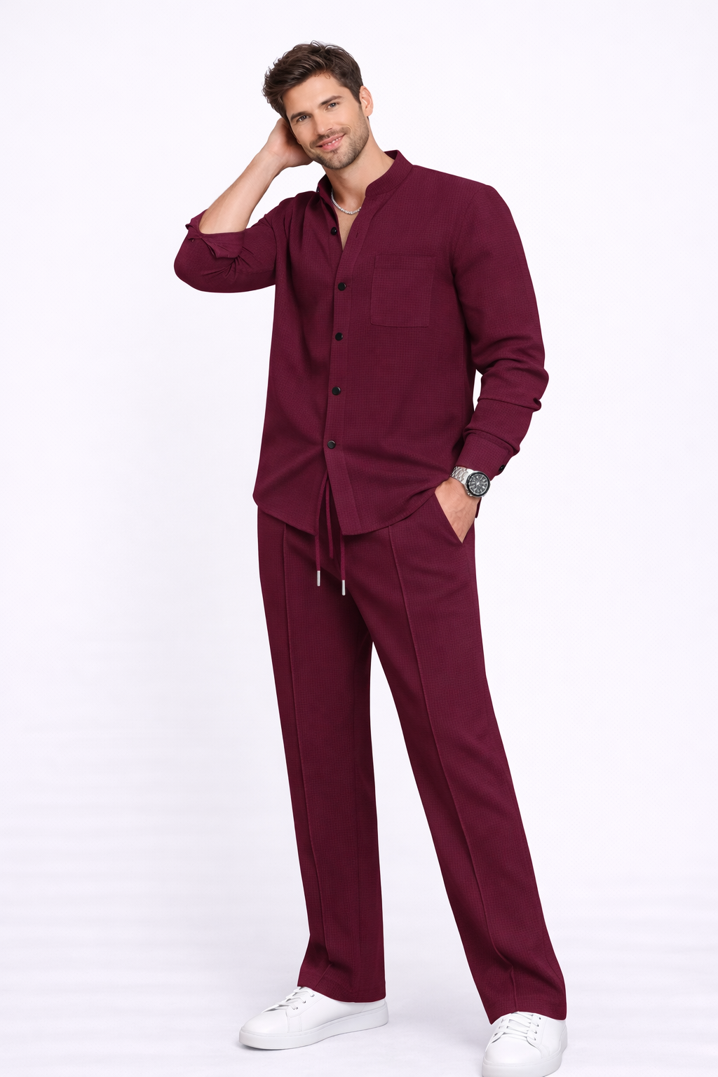 Conjunto de dos piezas para hombre: cómodo, transpirable y versátil