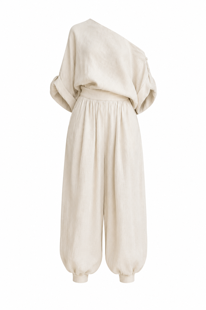 Andrea - Conjunto Asimétrico Pantalón Elegante
