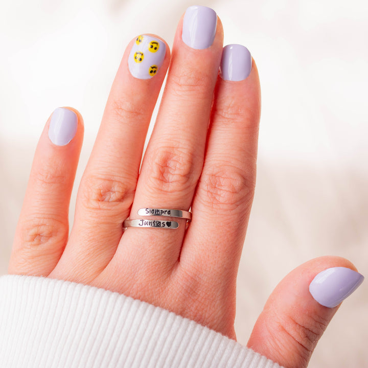2 Anillos "Siempre Juntas"