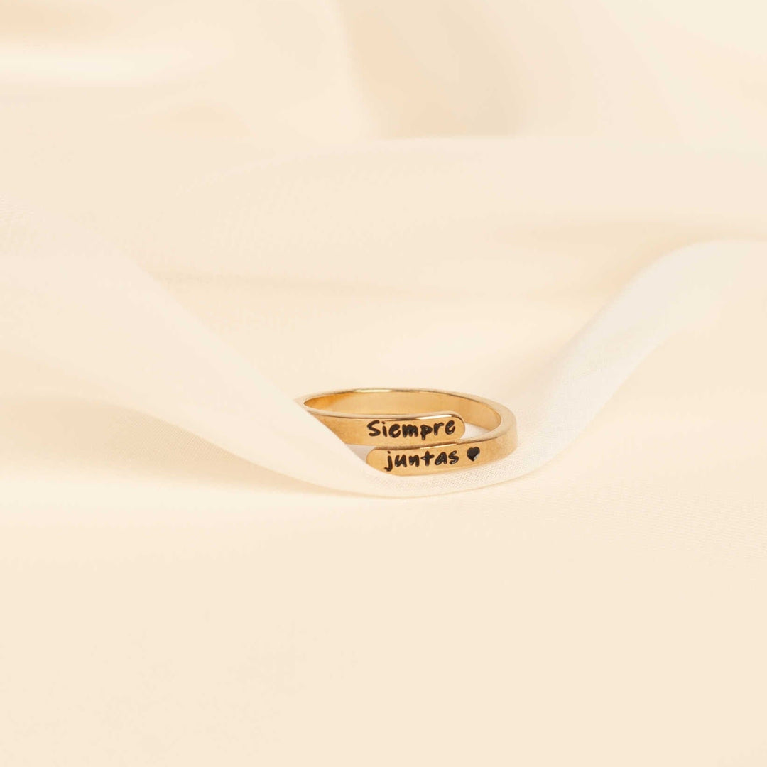 2 Anillos "Siempre Juntas"